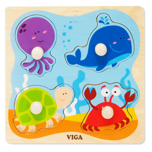 VIGA 베베 해양동물 꼭지 퍼즐하바24