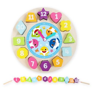 핑크퐁 아기상어 시계 블럭 퍼즐하바24