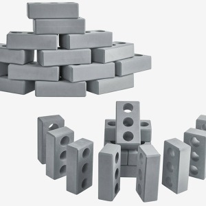 시멘트 벽돌 블럭 40pcs(소프트)하바24